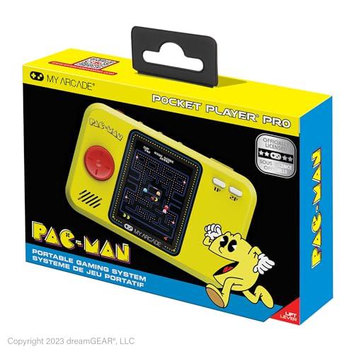 My Arcade Pac-Man Pocket Player Pro: Portable Video Game, 2.75-inch Color Display, Kids Toy, Pac-Man Game