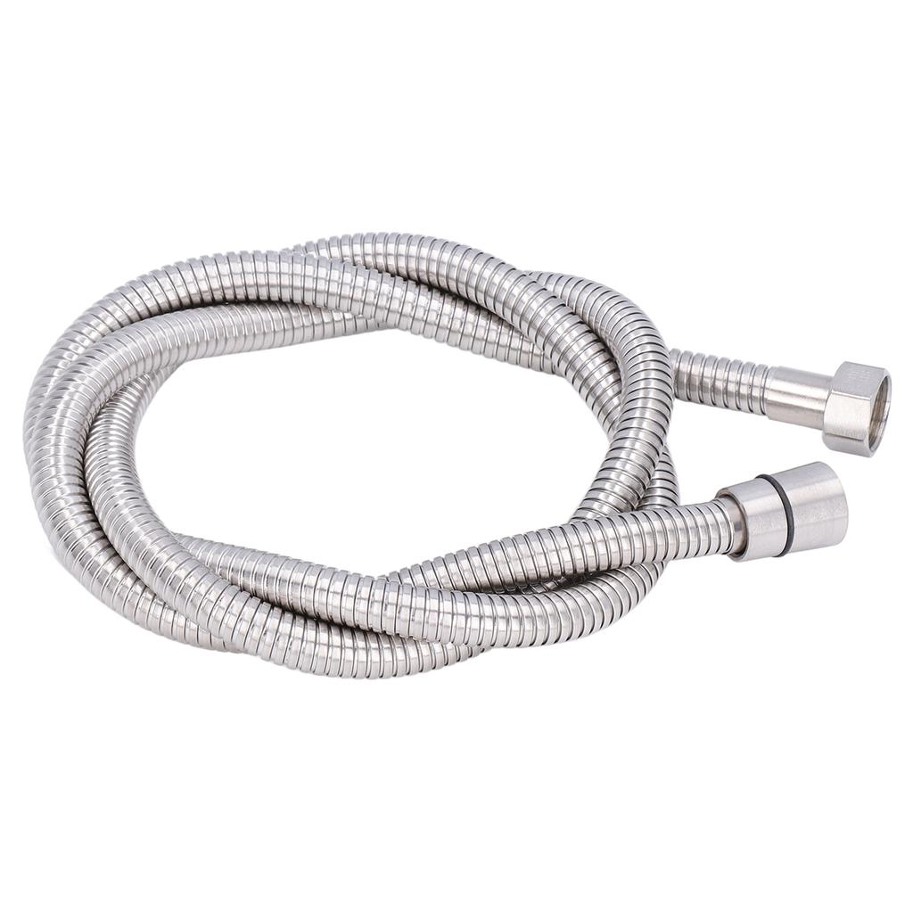 Furtun de duș din oțel inoxidabil rezistent la explozii G1/2 Furtun pentru cap de duș pentru baie Argintiu 1,5 m/4,9 ft