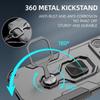 For iPhone 16 15 14 13 Pro Max Phone Case Camera Lens Protect Armor Case For iPhone 14 15 16 Plus 16E Magnetic Ring Holder Cover