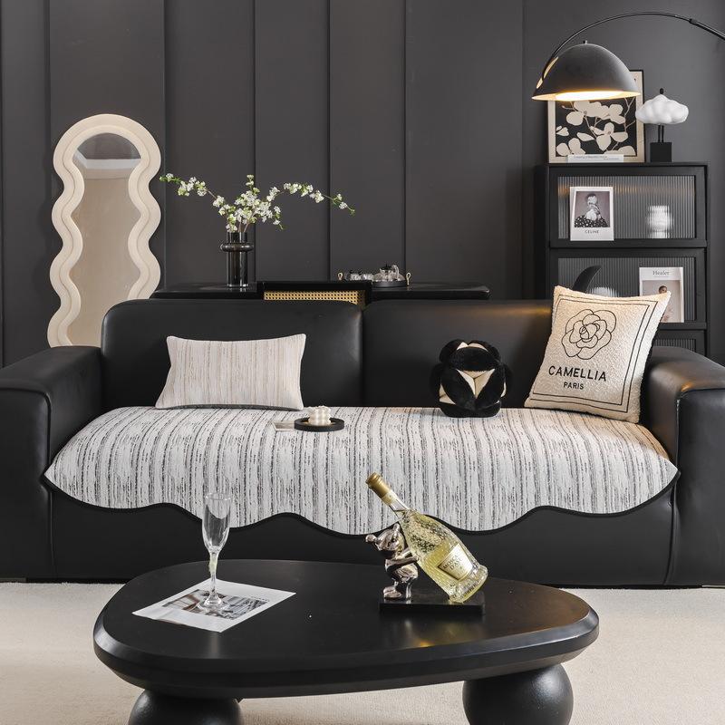 Light Luxury High-End Sofa Cushion  New Special-Shaped Chenille Seat Cushion, Universal Non-Slip Backrest Cover For All Seasons