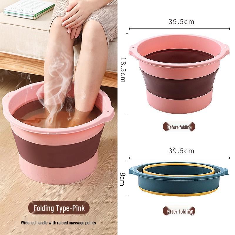 

Portable Foldable Foot Bath: Household Basin for Foot Soaks and Massages