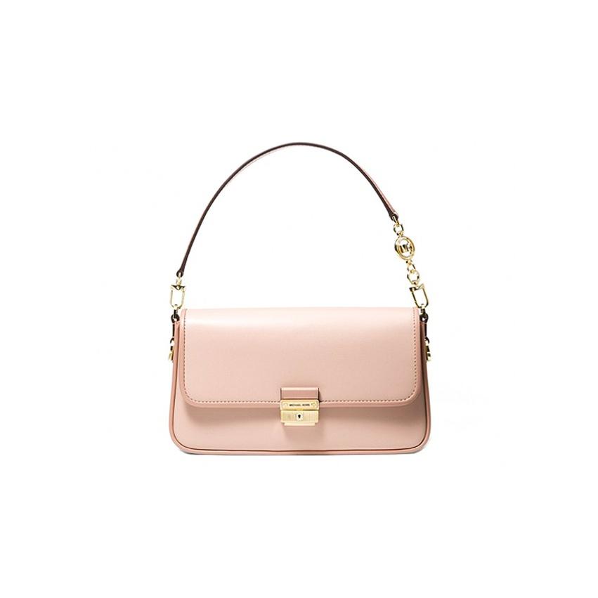 

Michael Kors MK Bradshaw French Minimalist Commuter Leather Crossbody Tote Bag Small Women Bags Pink 30S1G2BL1I-SFTPINK-FAWN Basic Set (Bag+Dust Bag)