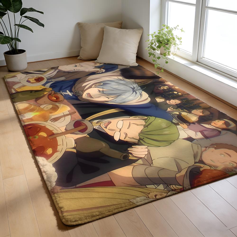 F-Frieren B-Beyond Journeyis End Floor Mat Soft Thick High Density Flannel Mat Non-Slip Absorbent Rug For Bathroom Bedroom Home