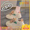 Popular dad shoes women's spring and summer 2025 mesh thick-soled heightening fashion lace-up casual versatile sports shoes