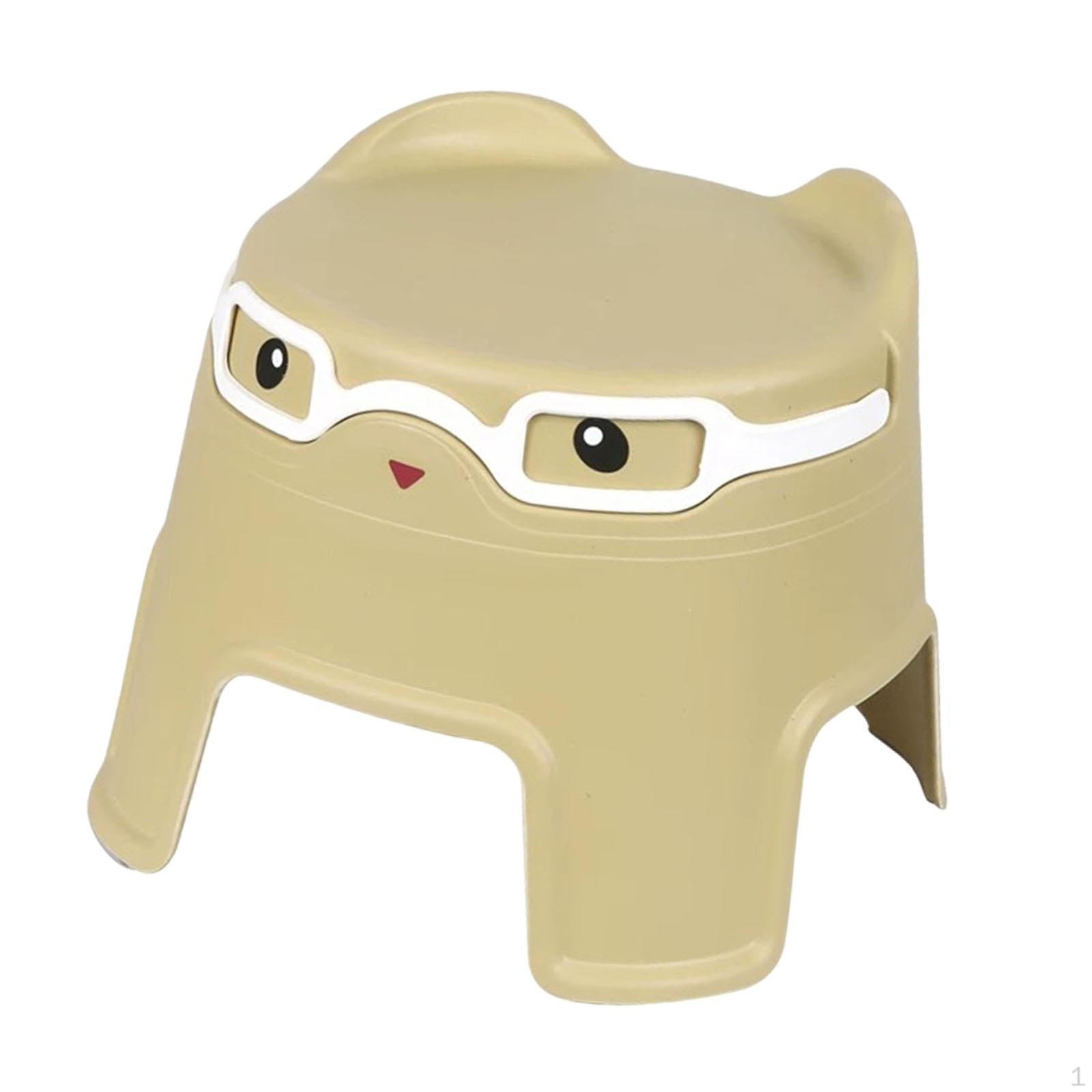 

Табурет для ног в ванную комнату, портативный, симпатичный, с нескользящими ковриками, ступенька для туалета жёлтый