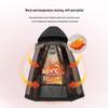 Men's Warm Cotton Padded Jacket with Detachable Hood