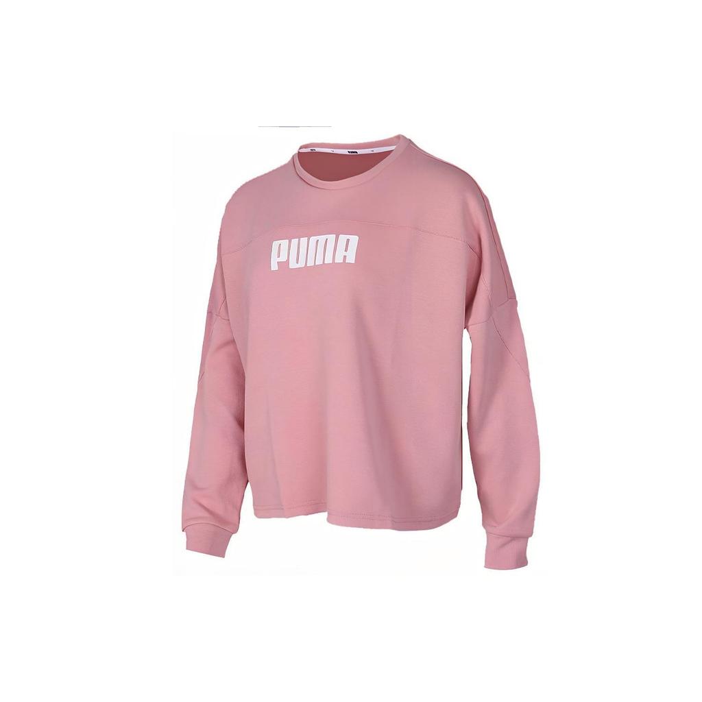 PUMA Sweatshirts Women's Wedding Pink Crew Neck Moderate Regular 581069-14