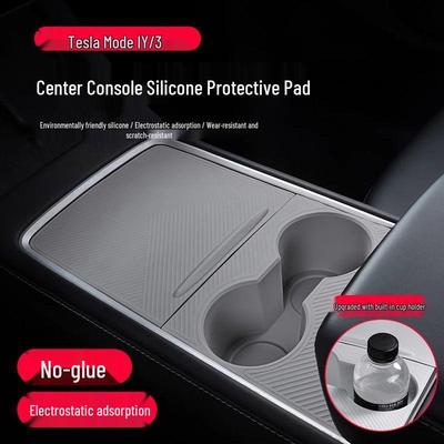 Silikon-Getränkehalter-Matte für Tesla Model 3/Y/YL Konsole