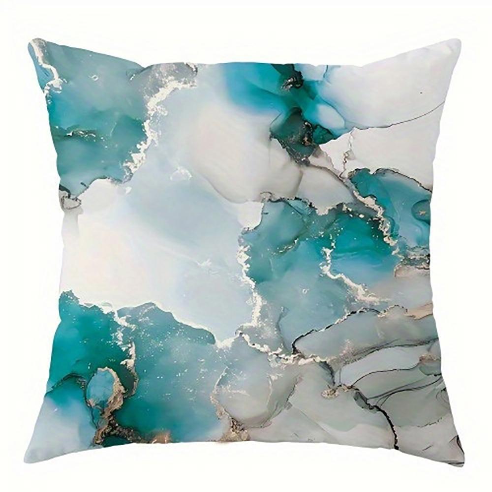 Blue and White Marble PillowcaseSuitable for sofa car bedroom decorative cushion cover pillow cover