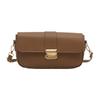 French Temperament Small Square Bag Underarms New Solid Color Beautiful Korean Style Shoulder Bag Women's Commuting Simple Crossbody Bag