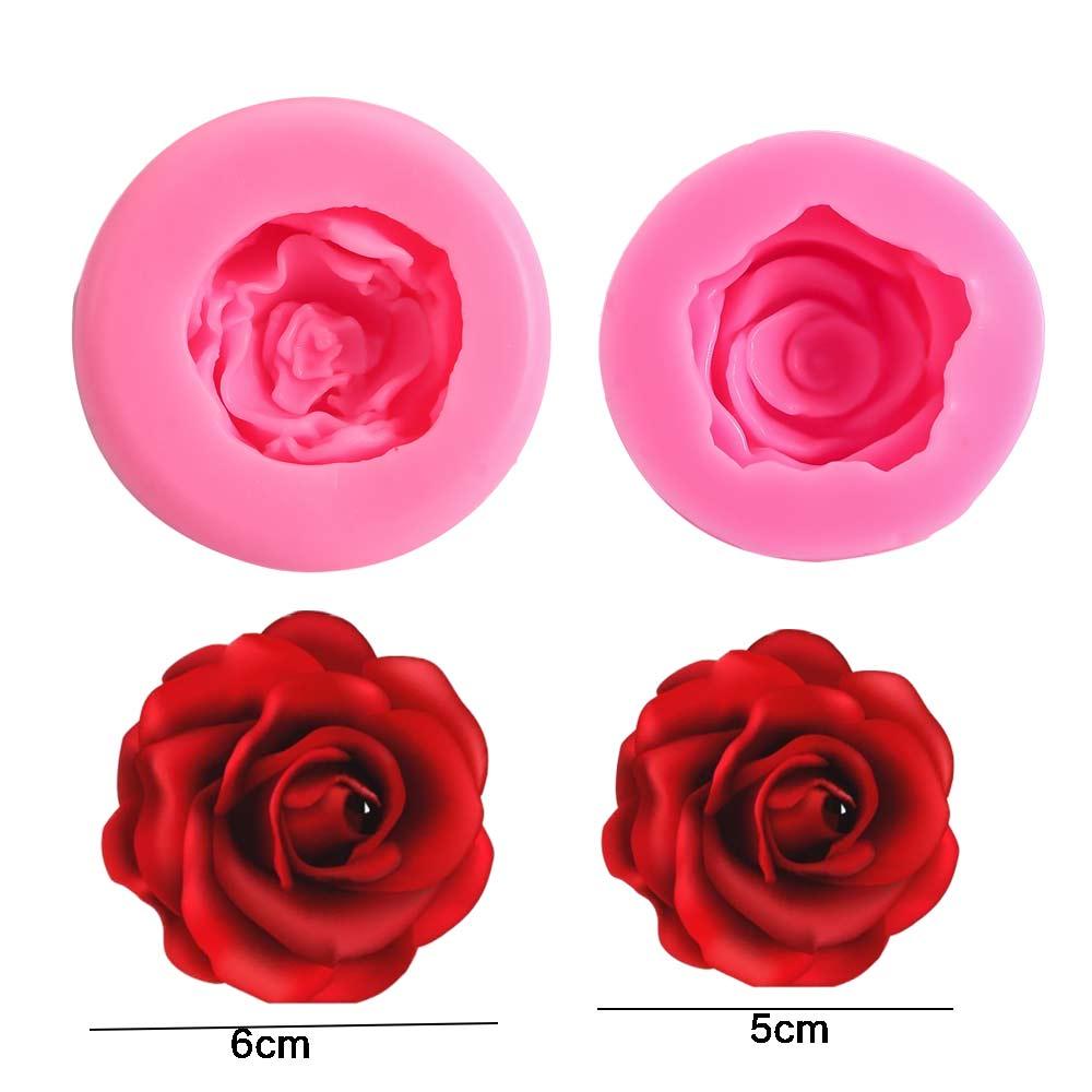 Rose Material Baking Silicone Chocolate Soap Cake Decoration Tool Fondant Mold Cake Moulds Bakeware