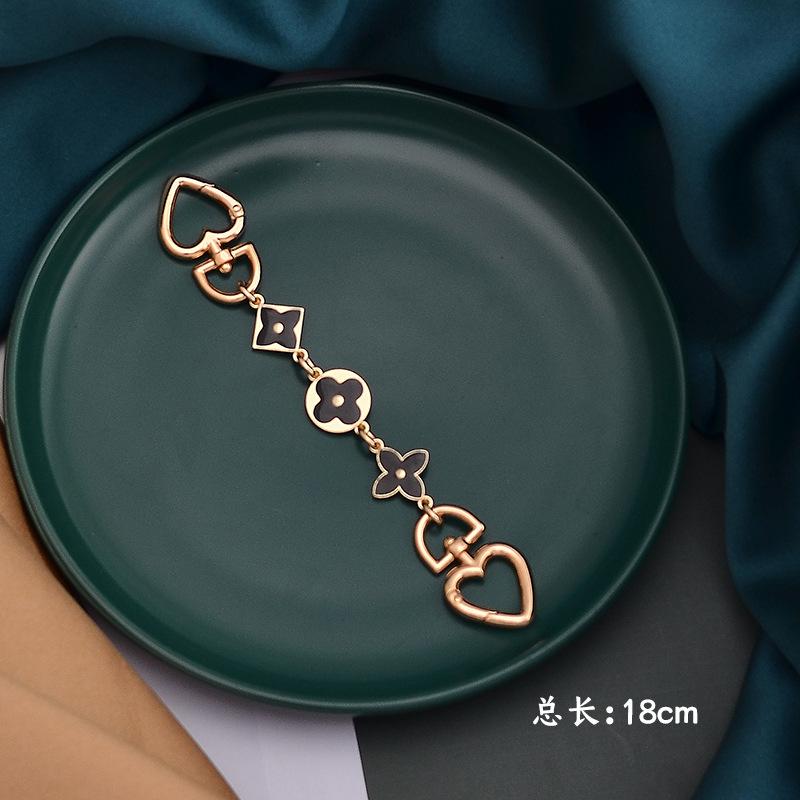 Bag Extension Chain Pearl Metal Accessories Love Buckle With One Shoulder Mahjong Armpit China-Chic Style