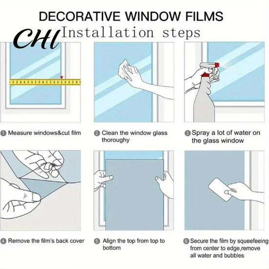 Statische Glasaufkleber Aufkleber, Bunte Blumenstruktur Fensterfolie, UV-Sichtschutzfolie Lichtblockierend Wasserdicht Staubdicht Aufkleber für Heimdekoration Dekoration