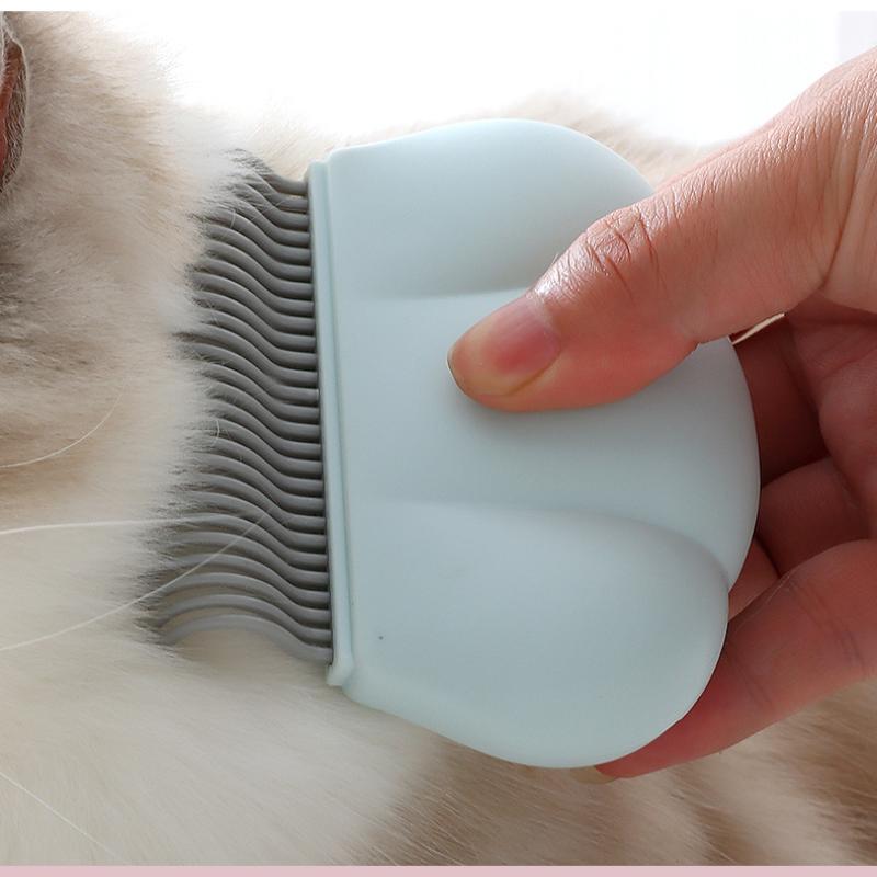 1Pcs Multi-Purpose All Hair Lengths Pet Grooming Brush Shell Shape Self-Cleaning Massage Comb Ergonomic Pet Comb Pet Cat Dog