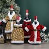 Portable Christmas Wine Bottle Cover Sequin Wine Pouch Gift Champagne Wine Bag  Party Favors