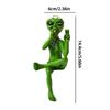 Tabletop Resin Alien Figurine Collectible Ornaments Alien Statue For Dashboard Indoor Outdoor Car Interior Garden Decoration