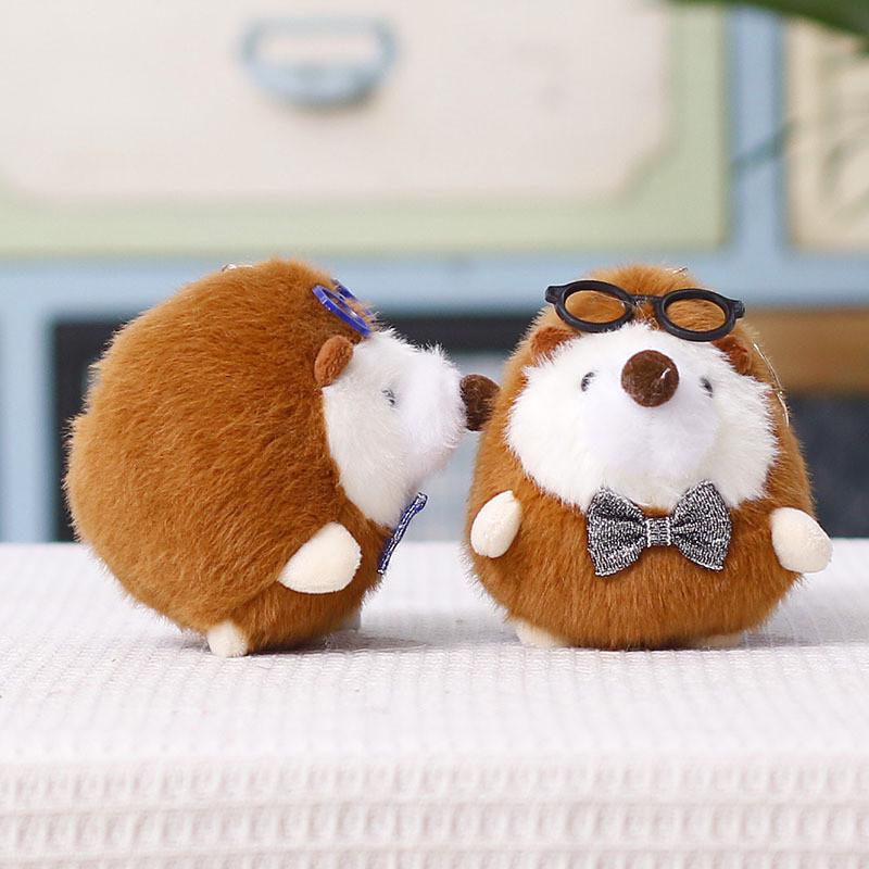 Plush Hedgehog Keychain With Cartoon Eyes For Kids And Collectors