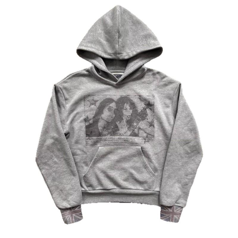 Unisex Oversized Hoodie With Bold Graphic Print Streetwear Style Loose Fit Pullover Teens Adults