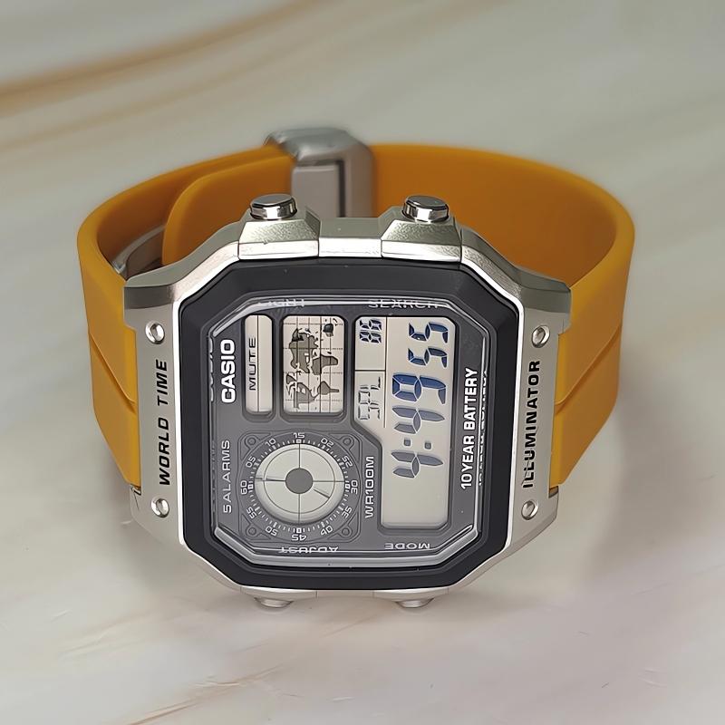 CASIO Unisex YOUTH Black Watch AE-1200WH-1C(Watch3--)