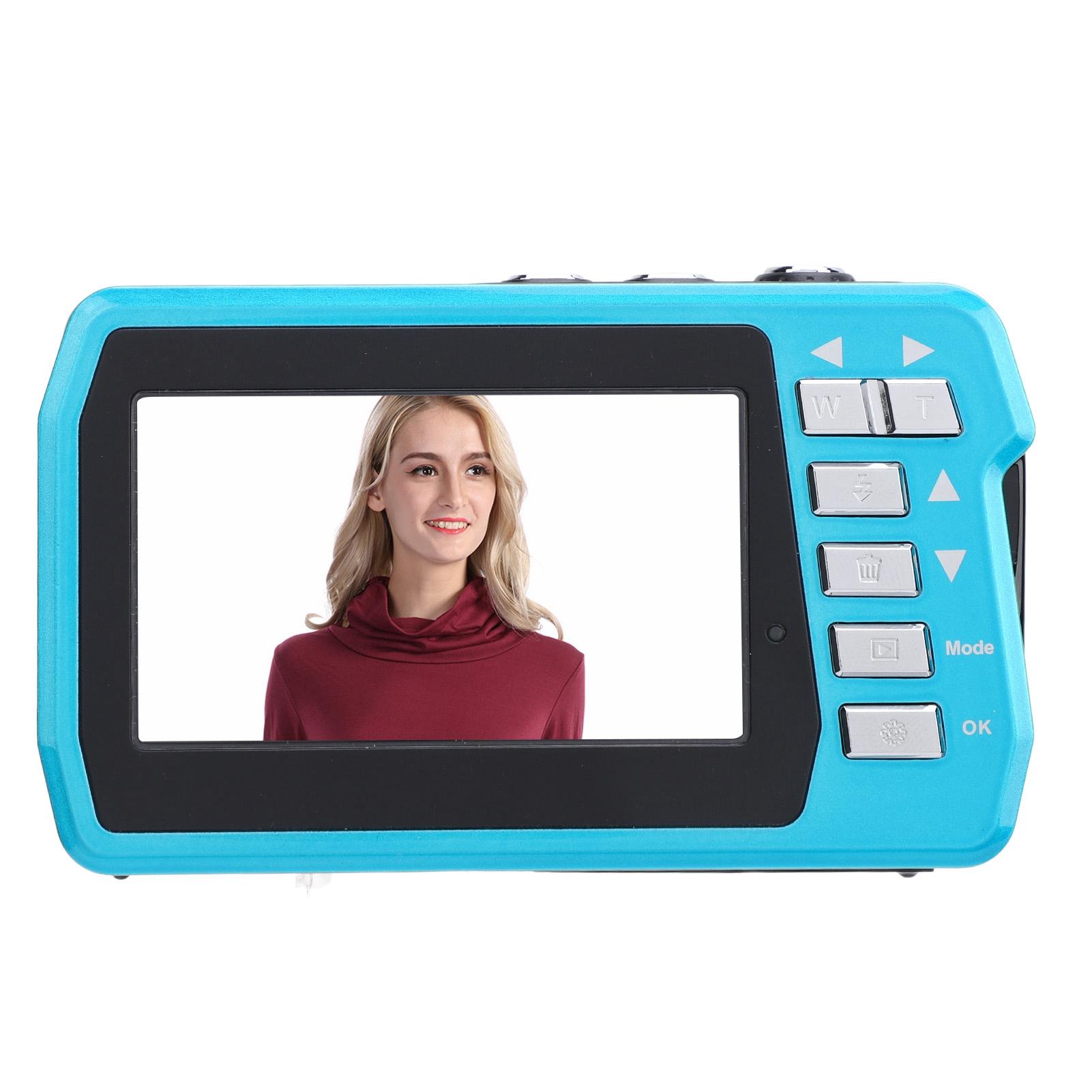 

Підводна камера 4K 56MP 16X Зум Подвійні екрани 1700mAh 10FT Водонепроникна цифрова камера для плавання