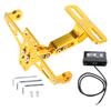 Motorcycle License Plate Mount With LED Light Adjustment License Plate Frame Set