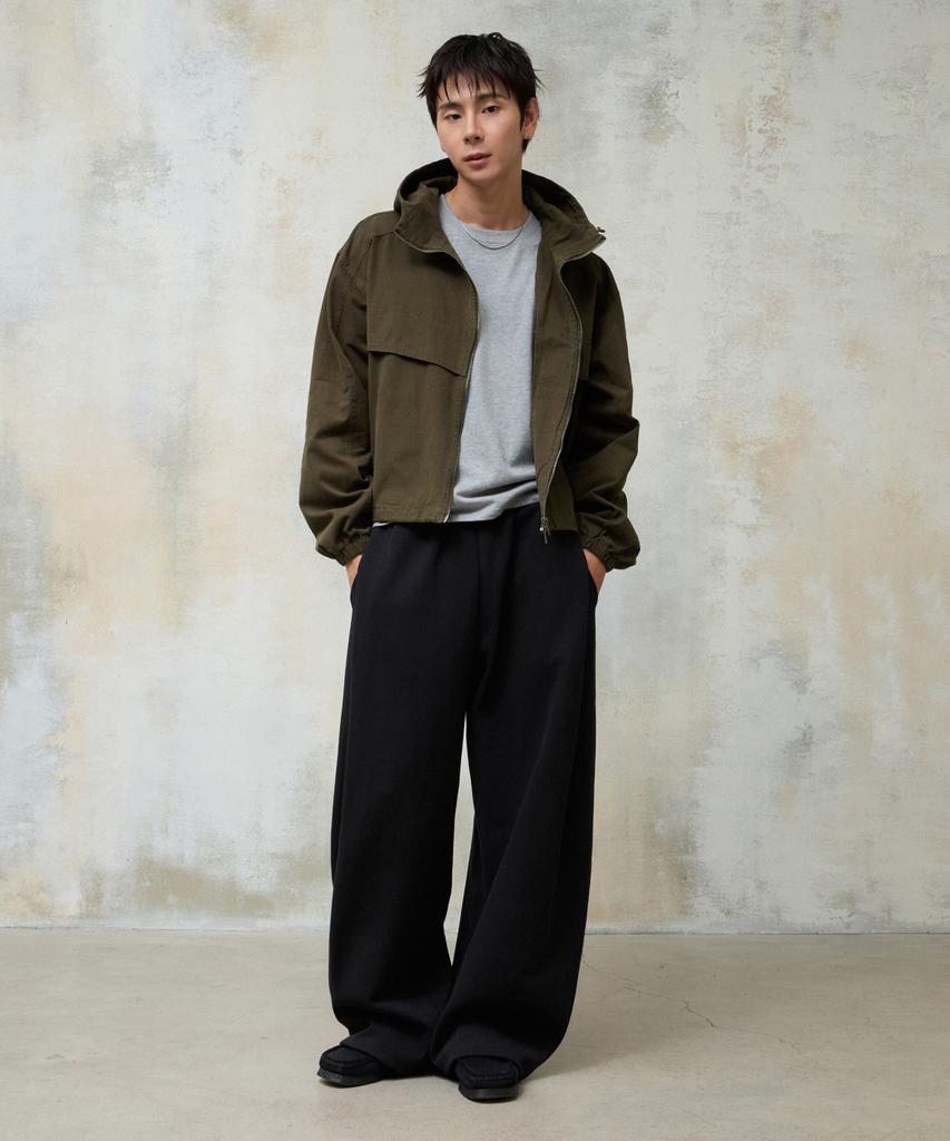AGOD Washed Canvas Hooded Jacket [Brown]