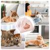 Kleines Hunde Zeltbett Haustier Campingzelt Halbgeschlossen Bequemes Tierruhekissen Mit Netz Abnehmbar Waschbar Für Kaninchen