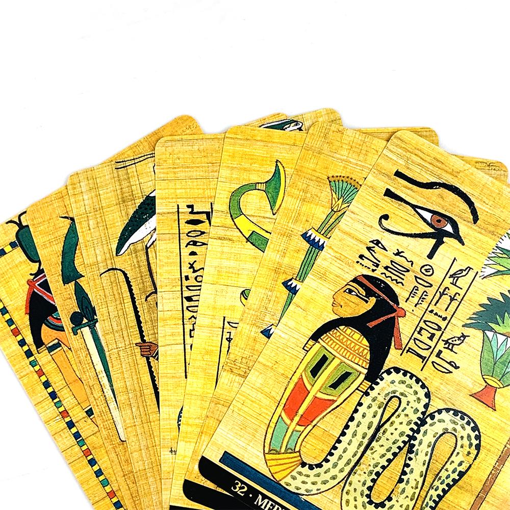Egyptian Gods Oracle Cards 36pcs Tarot Cards English Wisdom Divination Board Deck Edition Playing Game Family gathering Game