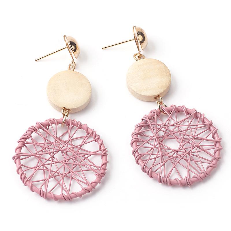 Japanese & Korean Style Dreamcatcher Geometric Tassel Earrings