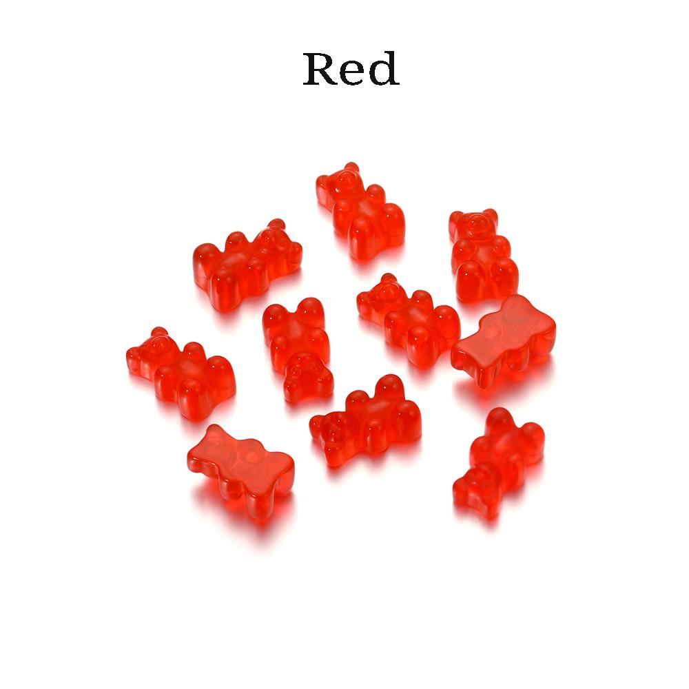 

10 шт./упак. прозрачный мультяшный медведь, конфеты, подвески, декор для милых серег, ожерелья, браслетов, принадлежности для изготовления ювелирных изделий своими руками