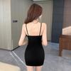 Spicy Nightclub Sequin Dress: Sexy Low-Cut, Slim Fit, Spaghetti Strap, Waist-Cinched Mini Skirt