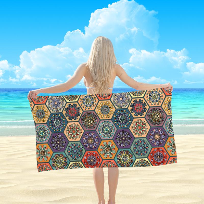 Oversized Floral Beach Towel XL Cute Flower Pool Blanket Large Bath Towels for Summer Vacation Travel Essentials Aesthetic Top