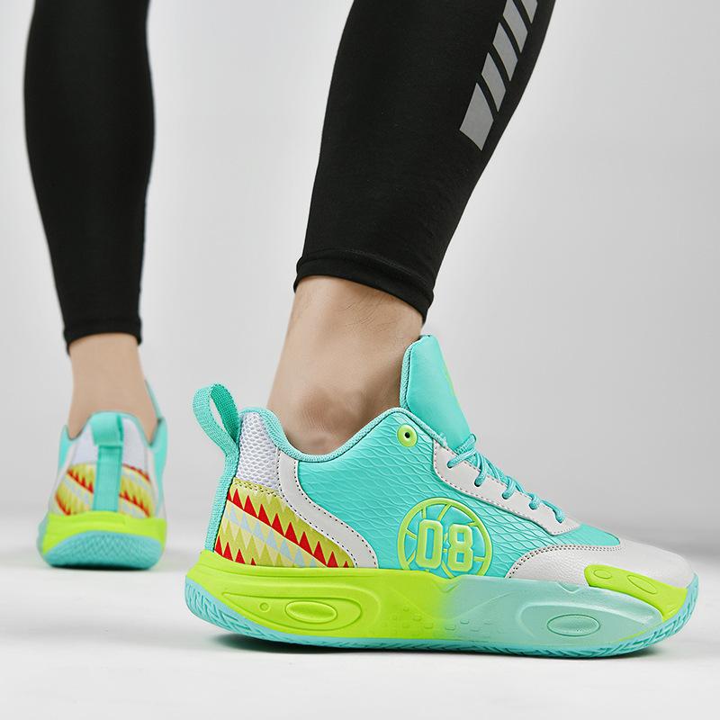 New Basketball Shoes Men's Boots Middle School Students Teenagers Primary School Students Training Game Sneakers Cement Sports Shoes