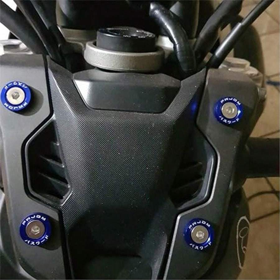 10Pcs Engine Bay Dress Up Bolts M6 Aluminum Fasteners Screws Kit Aluminum Bumper Fenders Washer with Bolts Engine Bay Dress Up Fastener Kit