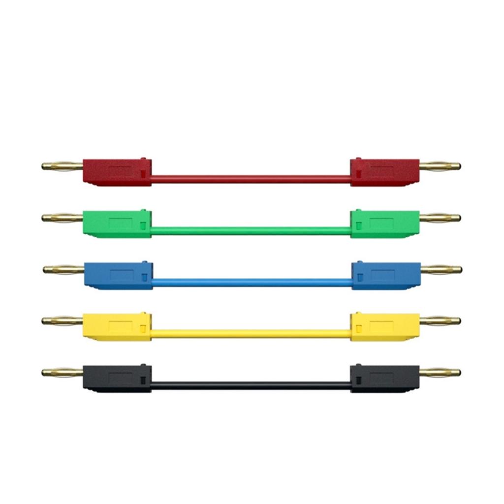 50cm/100cm 2mm Banana To Banana Plug Test Lead Measuring Line Stackable Banana Plug Wire Test Cable Lead for Multimeter