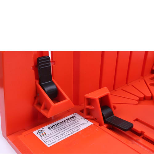 AUTOTOOLHOME Miter Box, Clamp-Type Miter Box, 3-Angle Cutting, 90 Horizontal, 45 Horizontal, and 22.5 Horizontal, for 2x4s, Compatible with Wood, S