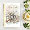 Chegada nova caderno de receitas espiral diário de culinária livro espiral de receitas caseiras