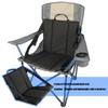 Stadium Seat Pad with Backrest Foldable Designs Waterproofs PU Leather Comfort for Outdoor Office Use