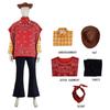 Disfraz Cosplay de Woody de Toy Story con Capa para Actuación en Escenario de Anime