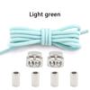 1Pair Round Elastic Laces Sneakers Lock Shoe Laces Without Ties Metal Buckle Laces Kids Adult No Tie Shoelaces Shoes Accessories