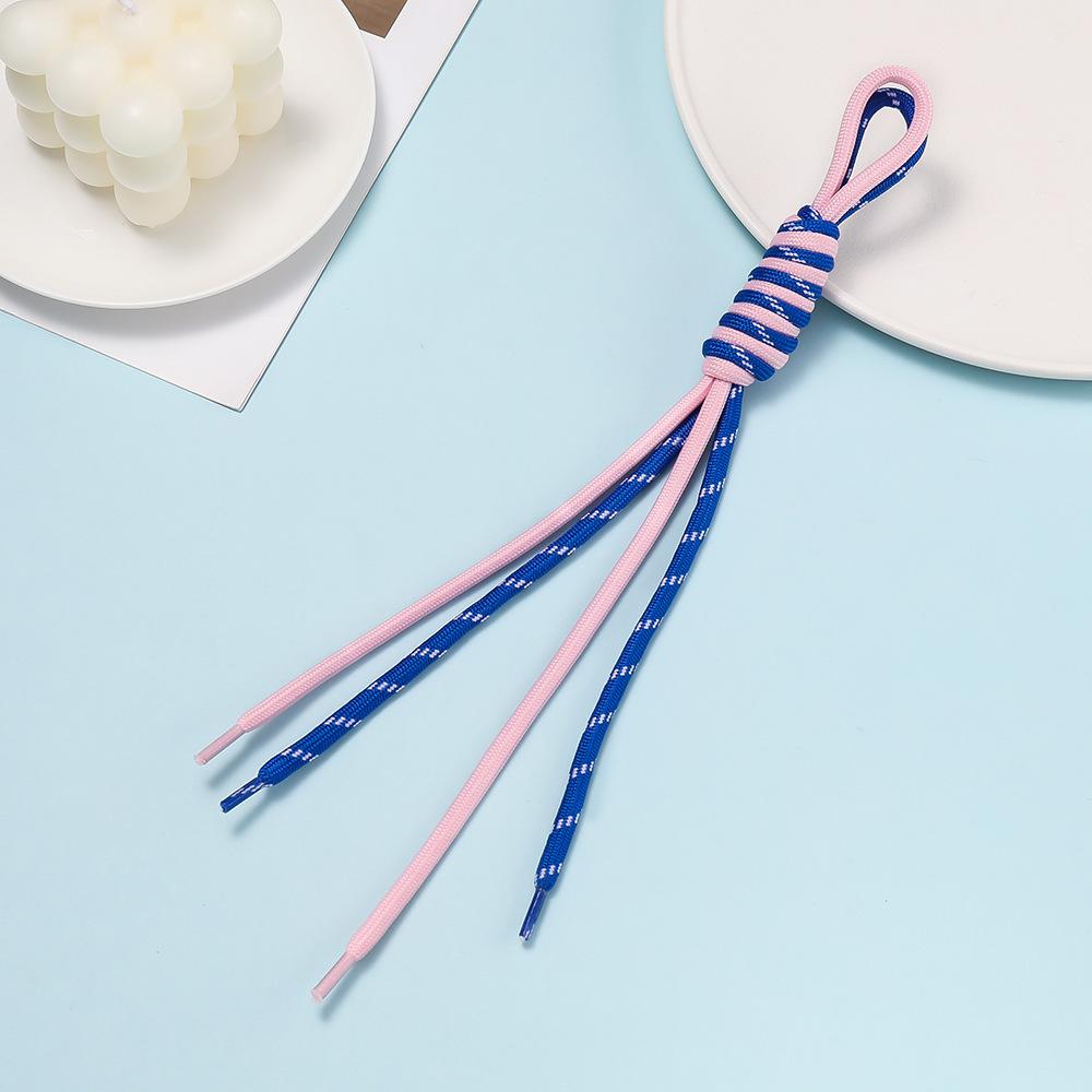 Colorful Nylon Woven Pendant Rope Charms for Large Hole Beads Make Chain Pendant Jewelry Accessories