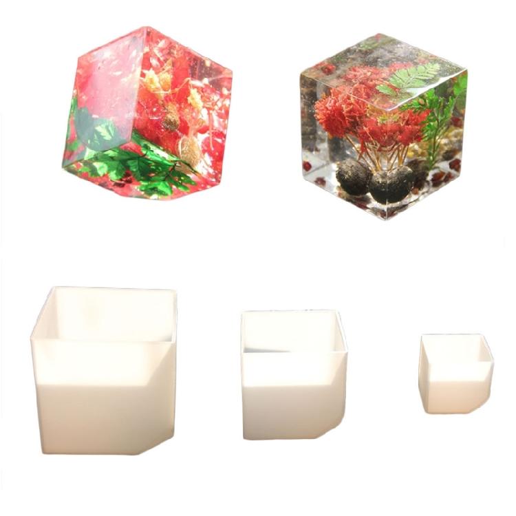 

3Pieces Sturdy Silicone Mould Set For Handmade Square Resin Crafts Suitable For Experts 1
