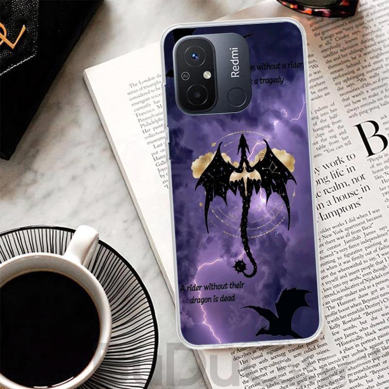 F-Fourth W-Wing Dragon Cover For Xiaomi Redmi 13 13C 14C 12 12C 10 10C 9 9C 9T 9A Phone Case 10A 8A 8 7A 7 6A 6 K80 K70 K60 K20