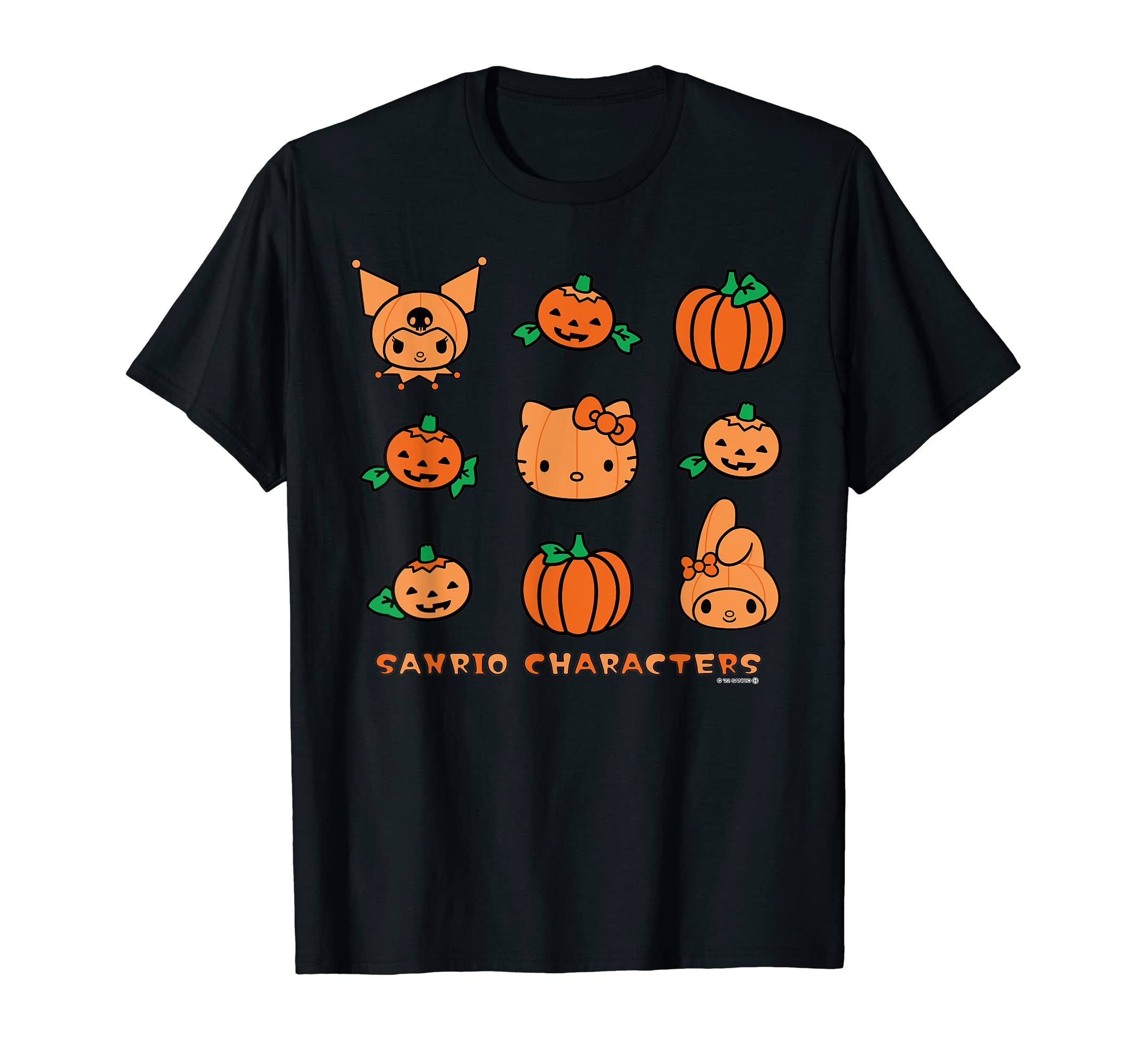 

Футболка US Design Sanrio Characters Pumpkin [Специальный Хэллоуин] чёрный