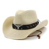 Tibetan Style Foldable Cowboy Straw Hat
