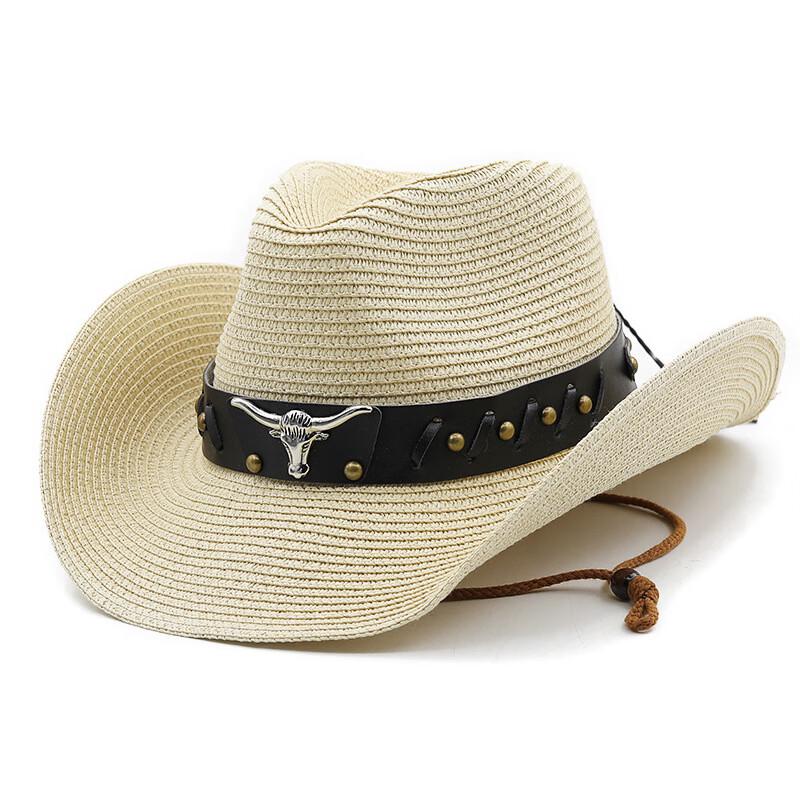Tibetan Style Foldable Cowboy Straw Hat
