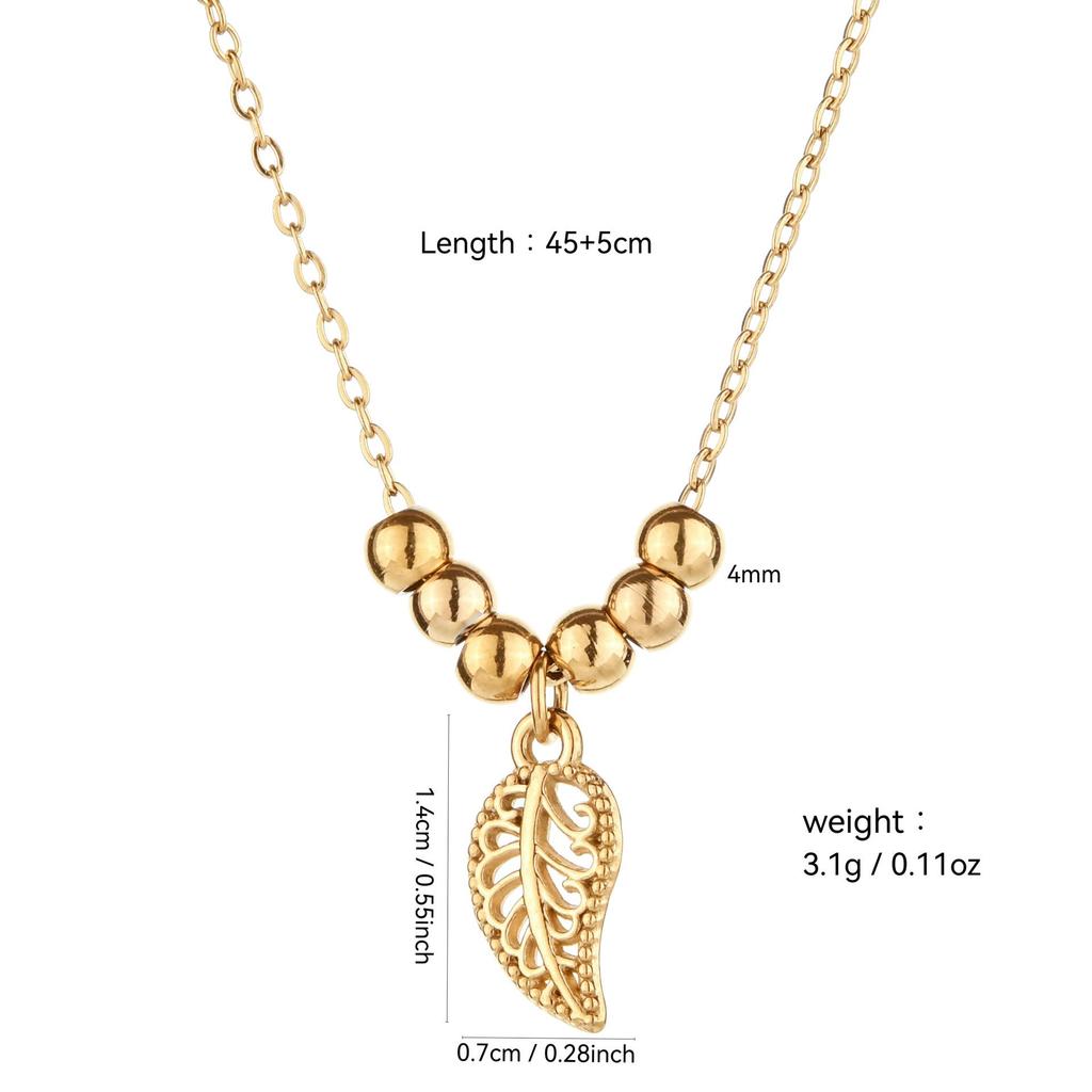 18K Gold Heart Necklace: Japanese & Korean Style, Stainless Steel, Versatile Clavicle Chain for Women