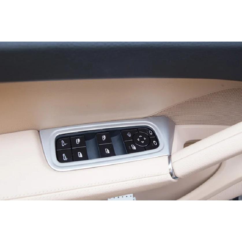 For Porsche Cayenne PO536 2018  Car Accessories ABS Door Window Armrest Cover Switch Panel Trim Molding Garnish