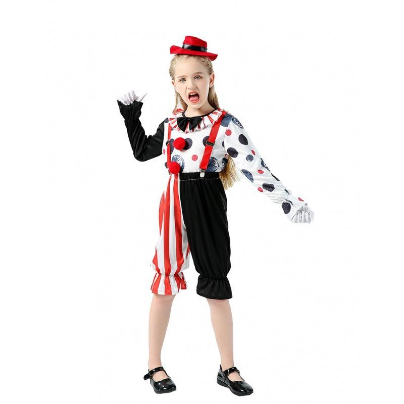 

Stylish Childrens Unisex Clown Suit Made From Durable Polyester For Halloween And Performances Stage S