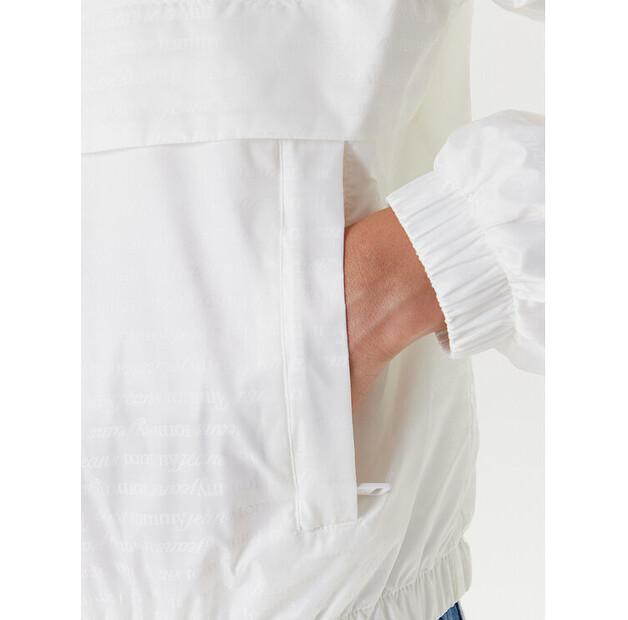 Windbreaker Tommy Jeans Jacquard DW0DW20952 Ecru, Loose Fit